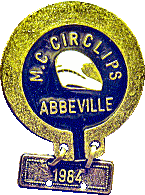 Abbeville motorcycle rally badge from Jean-Francois Helias