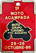 Acampada motorcycle rally badge from Jean-Francois Helias
