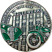 Adler motorcycle rally badge from Jean-Francois Helias