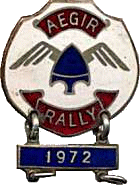 Aegir motorcycle rally badge from Dave Jackson