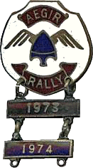 Aegir motorcycle rally badge from Dave Honneyman