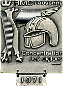 Aiglons motorcycle rally badge from Jean-Francois Helias