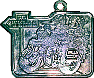 Alcudia de Crespins motorcycle rally badge from Jean-Francois Helias