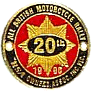 All British motorcycle rally badge from Victor Smith