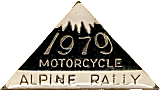 Alpine motorcycle rally badge from Jean-Francois Helias