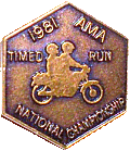 AMA motorcycle run badge from Jean-Francois Helias