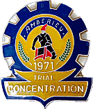 Amberieu motorcycle rally badge from Jean-Francois Helias