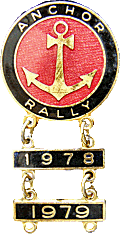 Anchor motorcycle rally badge from Jean-Francois Helias