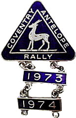 Antelope motorcycle rally badge from Jean-Francois Helias