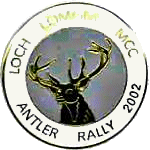 Antler motorcycle rally badge from Ted Trett