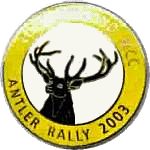 Antler motorcycle rally badge from Ted Trett