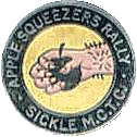 Apple Squeezers motorcycle rally badge from Jan Heiland