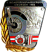 Gmunden motorcycle rally badge from Jean-Francois Helias