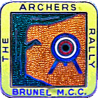 Archers motorcycle rally badge
