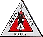 Ariel Crazy Horse motorcycle rally badge from Jean-Francois Helias