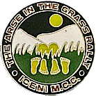 Arse In The Grass motorcycle rally badge from Jean-Francois Helias