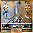 Australia Day motorcycle rally badge from Jean-Francois Helias