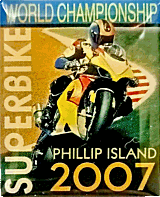 Australia Superbikes motorcycle race badge from Jean-Francois Helias