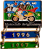 Avigliana I Briganti motorcycle rally badge from Jean-Francois Helias