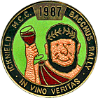 Bacchus motorcycle rally badge