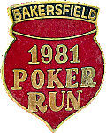 Bakersfield Poker motorcycle run badge from Jean-Francois Helias