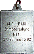Bari motorcycle rally badge from Jean-Francois Helias