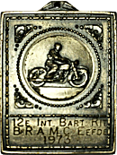 Bartholomeus motorcycle rally badge from Jean-Francois Helias
