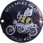 Bees Knees motorcycle rally badge from Nigel Woodthorpe