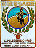 Bergamo motorcycle rally badge from Jean-Francois Helias