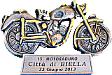 Biella motorcycle rally badge from Jean-Francois Helias