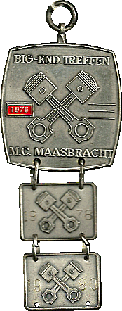 Big-End motorcycle rally badge from Hans Veenendaal