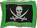 Black Pig motorcycle rally badge from Stefan Gats