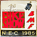 BMF NEC motorcycle show badge from Jean-Francois Helias