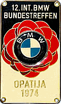 BMW Bundestreffen Opatija motorcycle rally badge from Jean-Francois Helias