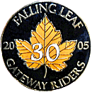 BMW Falling Leaf motorcycle rally badge from Jean-Francois Helias