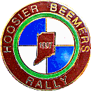 BMW Hoosier Beemers motorcycle rally badge from Jean-Francois Helias