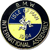 BMW IOM motorcycle rally badge from Jean-Francois Helias