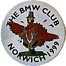 BMW Norwich motorcycle rally badge from Jean-Francois Helias