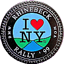 BMW Rhinebeck motorcycle rally badge from Jean-Francois Helias