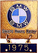 BMW Square Route motorcycle rally badge from Jean-Francois Helias