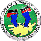 Boogie Till Yer Barf motorcycle rally badge from Jean-Francois Helias