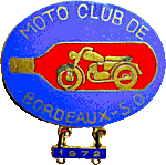 Bordeaux Sud Ouest motorcycle rally badge from Jean-Francois Helias