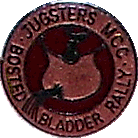 Bosted Bladder motorcycle rally badge from Nigel Woodthorpe
