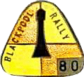 Blackpool motorcycle rally badge from Ted Trett