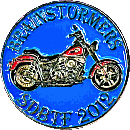 Brainstromers San Diego motorcycle rally badge from Jean-Francois Helias