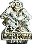 Brass Monkey motorcycle rally badge from Jean-Francois Helias