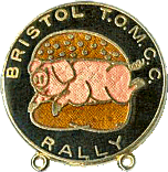 Bristol motorcycle rally badge from Heather MacGregor