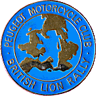 British Lion motorcycle rally badge from Jean-Francois Helias