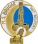 Brugge Het Belfort motorcycle rally badge from Jean-Francois Helias