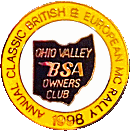 BSA OC Ohio Valley motorcycle rally badge from Jean-Francois Helias
